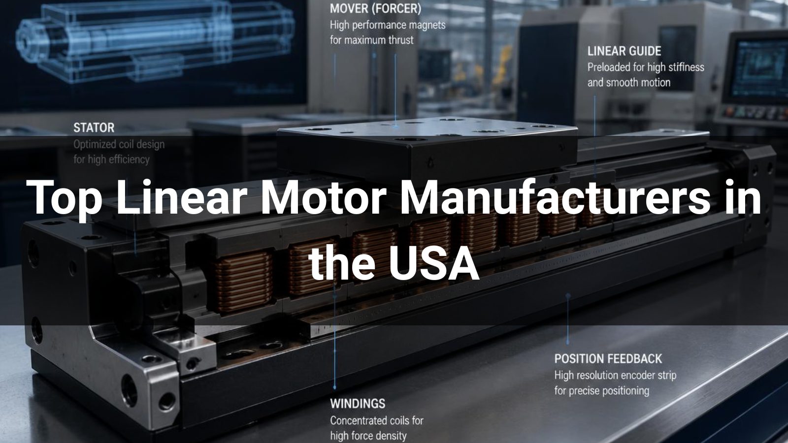 Top 10 Linear Motor Manufacturers in the USA 2026