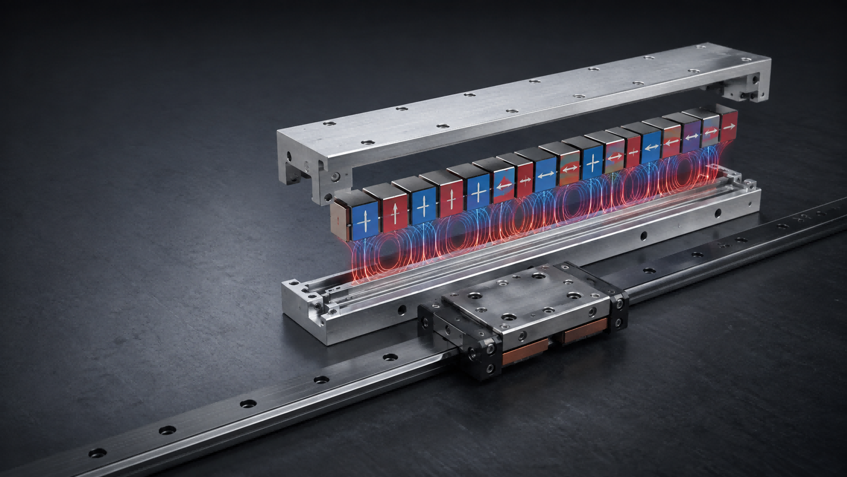 Custom Halbach Array Design for Linear Motor Applications