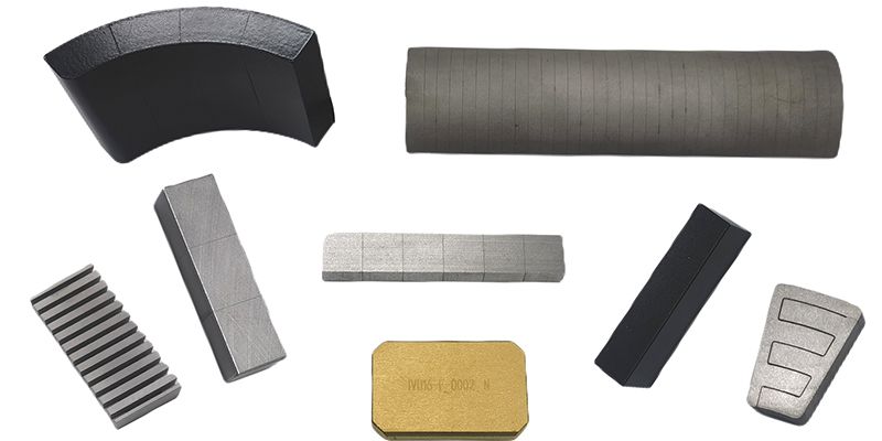 Segmented NdFeB Magnets for Reducing Eddy Current Loss